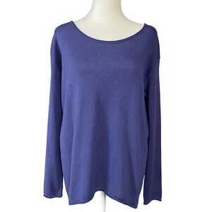 Vince Sweater Womens Medium Wool Silk Blend Lightweight Pullover Long‎ Sleeve